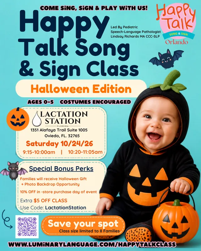 (OVIEDO) 10:20-11:05 AM Halloween POP-UP CLASS  (ages 4 months to 5 years)