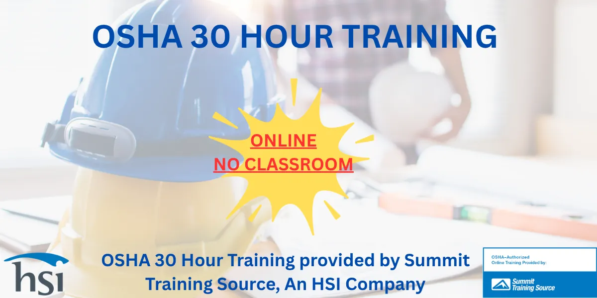 OSHA 30 Hour ONLINE Course