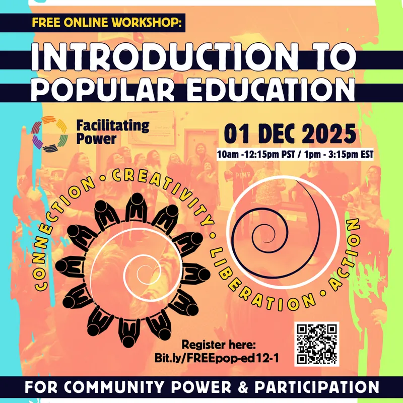 Introduction to Popular Education [FREE online workshop]