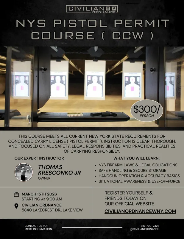 NYS Concealed Carry Course