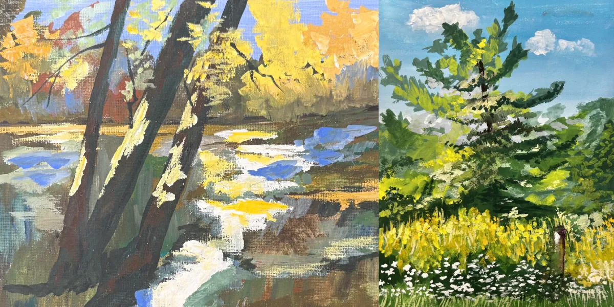 Gouache Landscapes by Valerie Kent