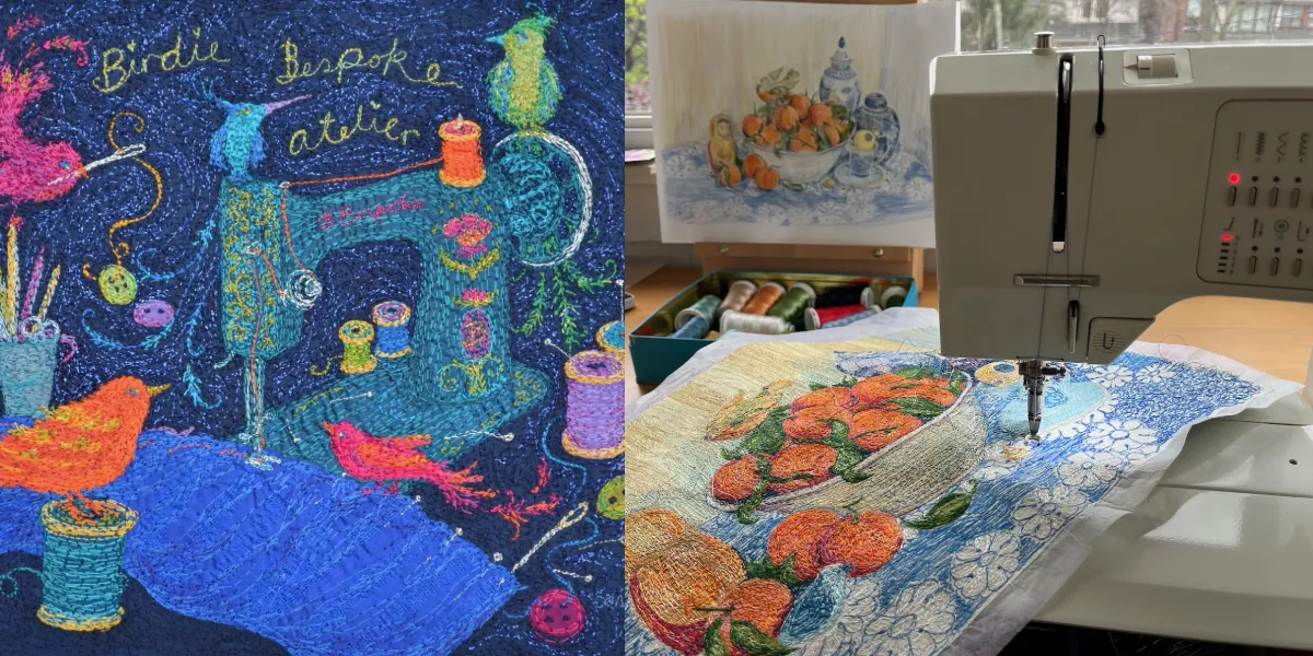 Stitch Drawing on Your Sewing Machine by Saskia Wassing