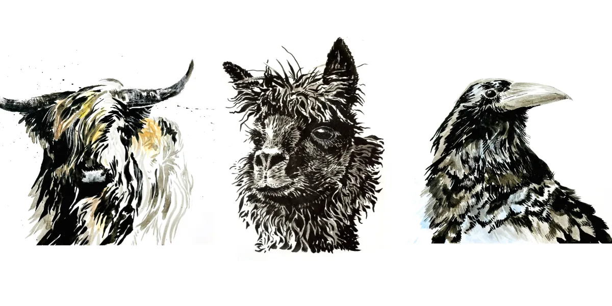Great Canadian Animals: Ink Techniques with Sharlena Wood