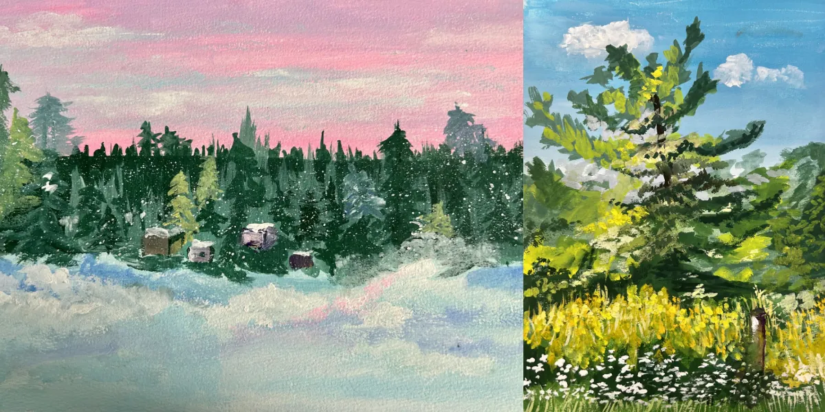 Gouache Landscapes by Valerie Kent