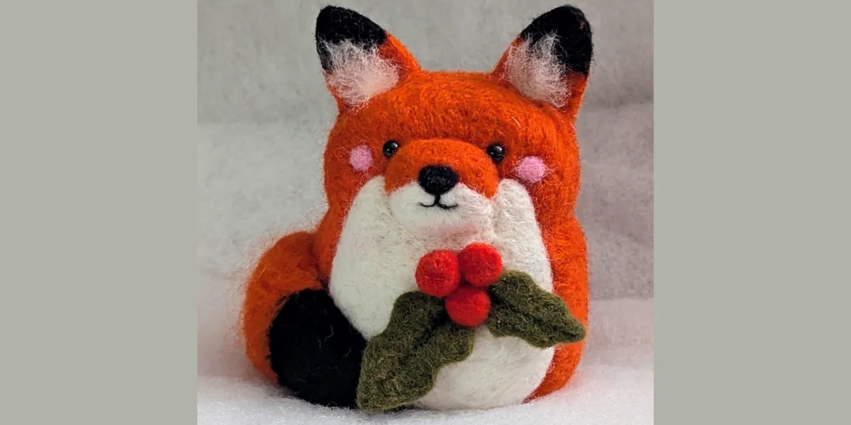 Needle Felted Holiday Ornament with Holly Gilmour