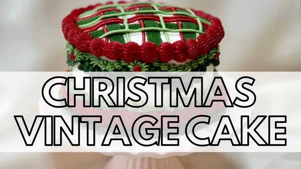 Christmas Vintage Cake Decorating