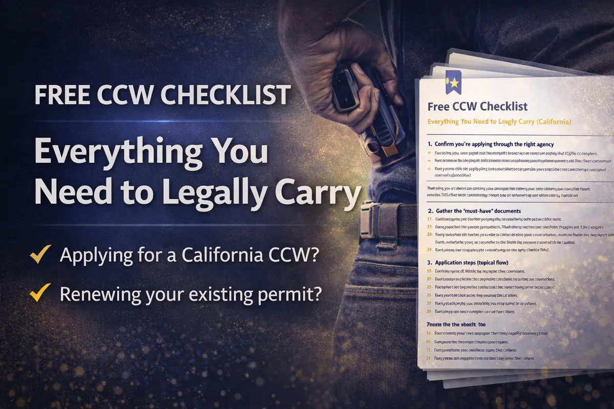 Free CCW Checklist Briefing