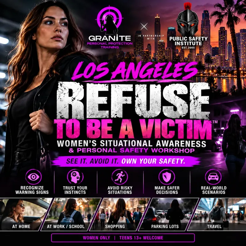 REFUSE TO BE A VICTIM - Women’s Situational Awareness & Personal Safety Workshop