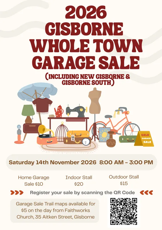 2026 Gisborne Whole Town Garage Sale