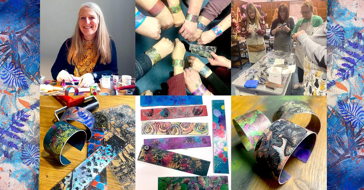 Printing and Colouring Anodised Aluminium Jewellery  with Gillian Arnold