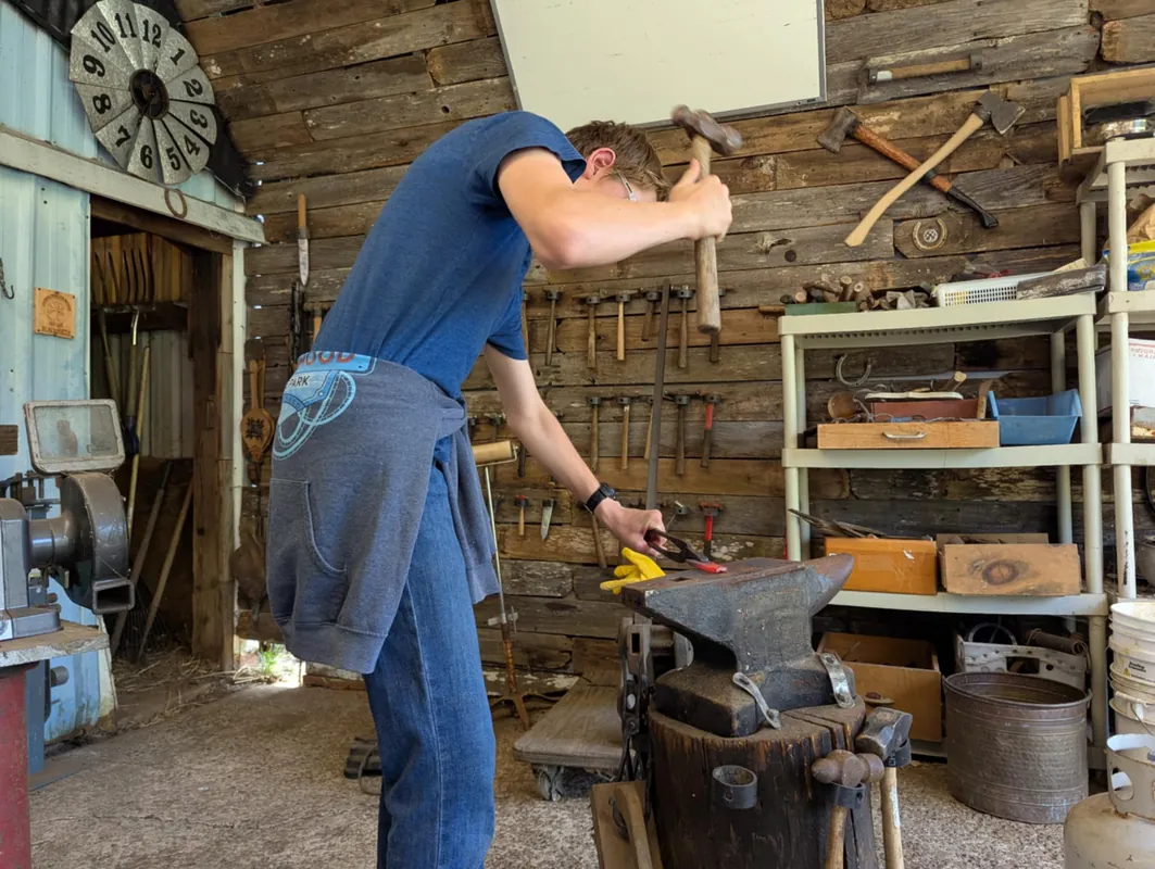 Blacksmithing - Private class for S. Wheeler