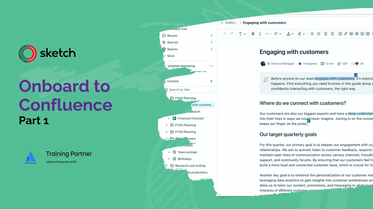 Onboard to Confluence - Part 1