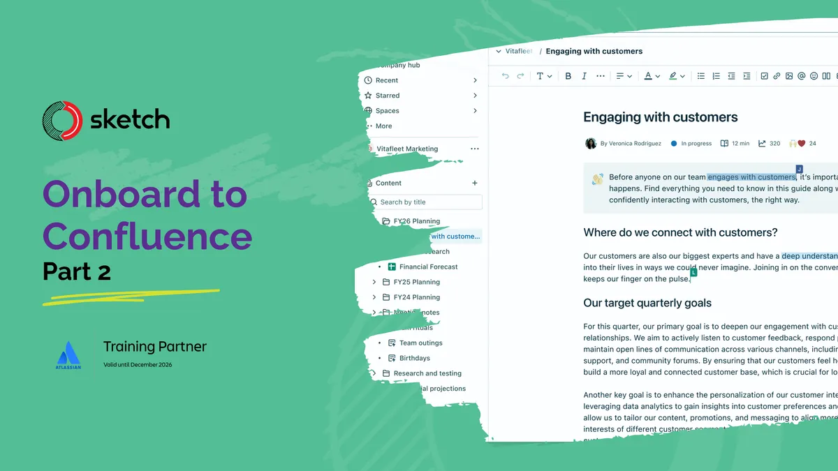 Onboard to Confluence - Part 2