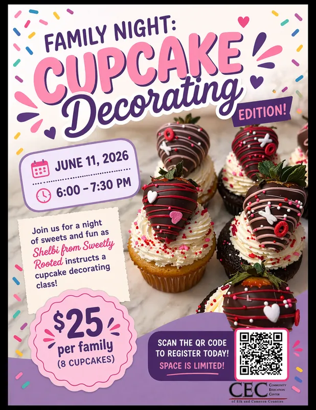 FAMILY NIGHT - CUPCAKE DECORATING