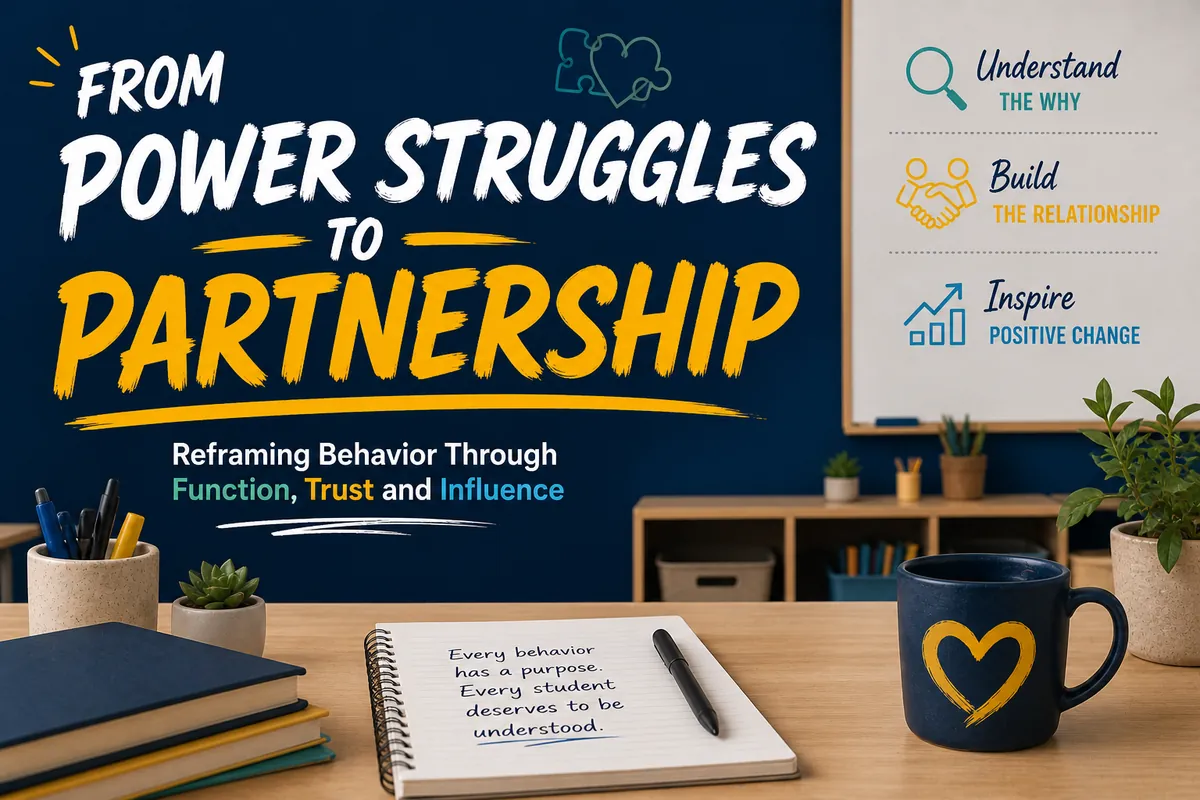 (ACT 48) From Power Struggles to Partnership: Reframing Behavior Through Function, Trust and Influence