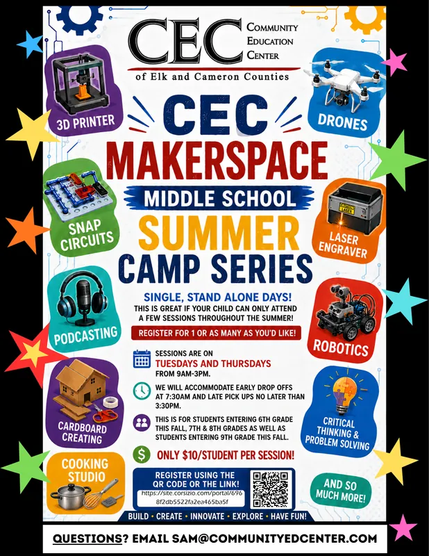 *MAKERSPACE M.S. SUMMER CAMP SESSION 16
