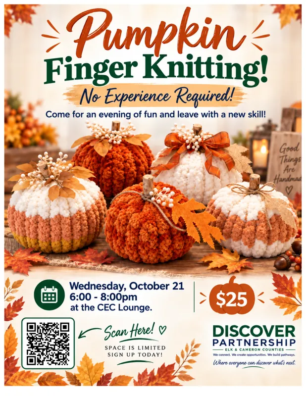 FINGER KNITTING PUMPKINS - NO EXPERIENCE REQUIRED!
