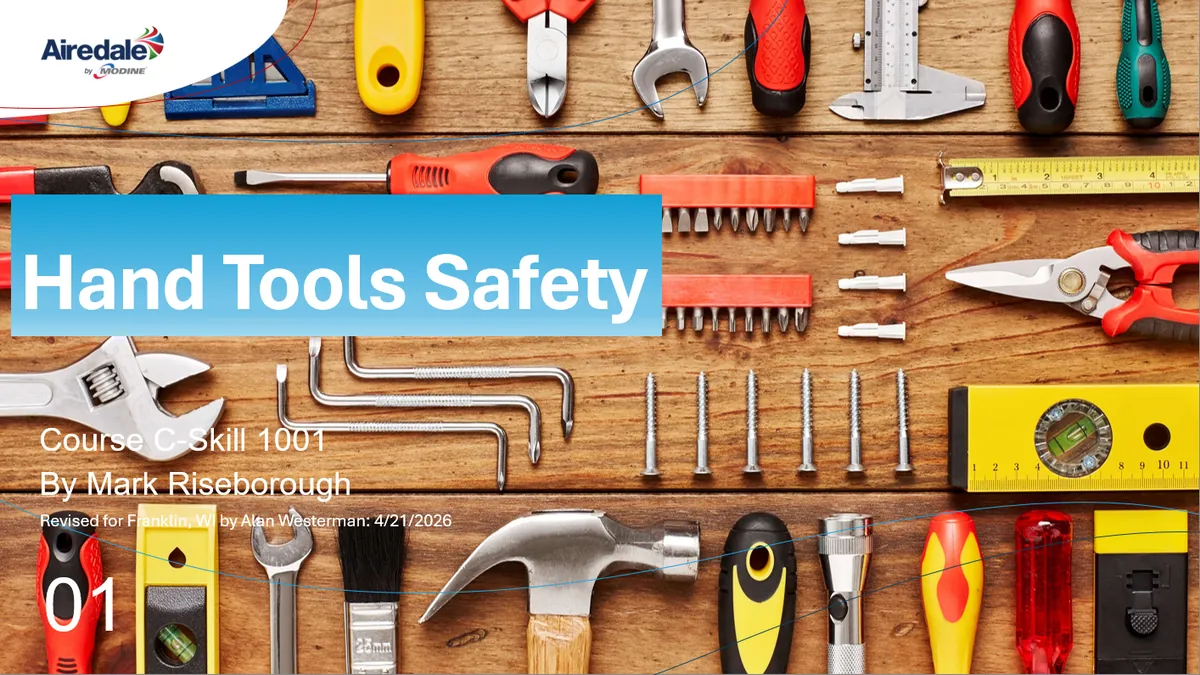 Hand Tools Classroom