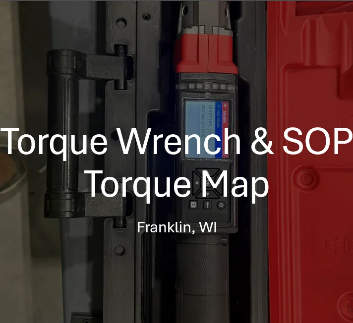 Torque Wrench & SOP Torque Map
