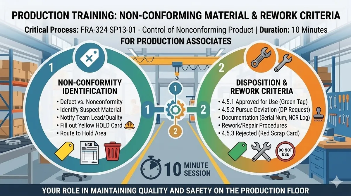 Quality Training: Control of Nonconforming Product & Hold Tag Process