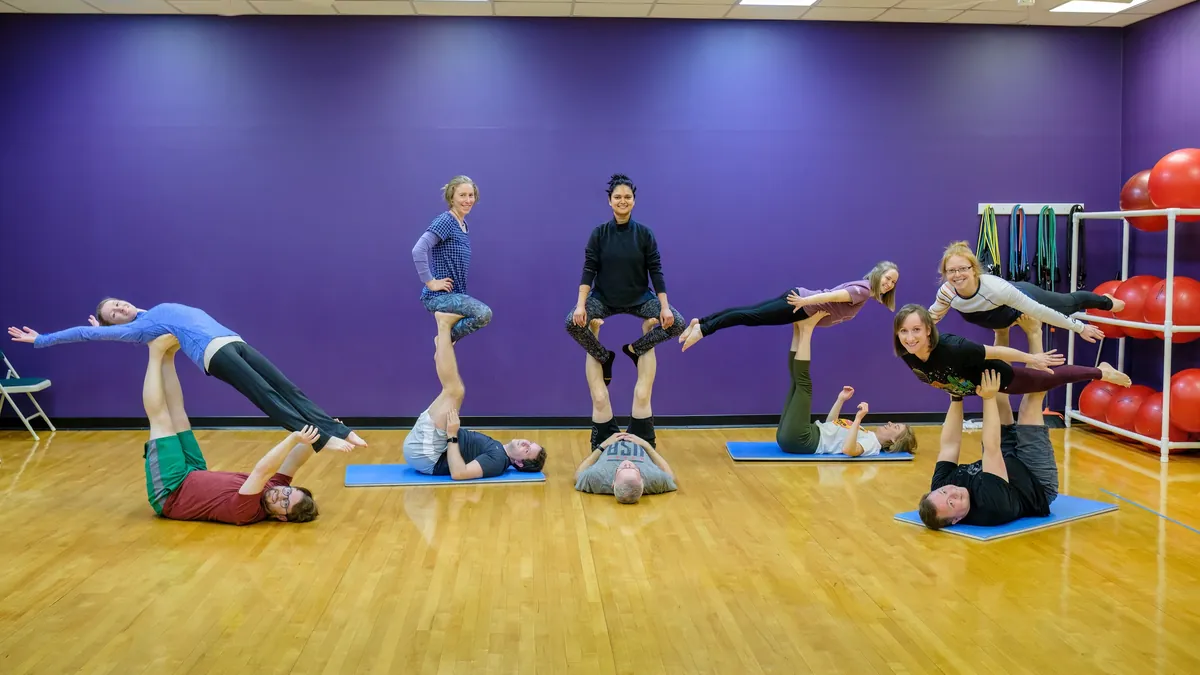 Partner Acro: An Intro to Flying at Lost & Found in Lexington KY