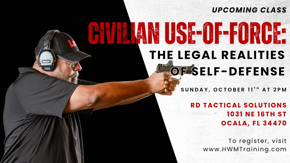 Civilian Use-of-Force: The Legal Realities of Self-Defense