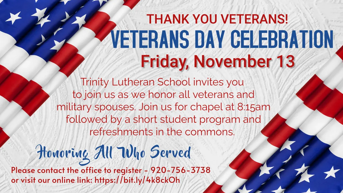 Trinity Brillion Veterans Day Program