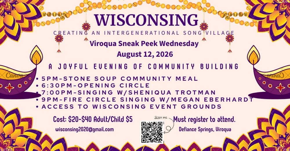 WisconSing Sneak Peak Wednesday - A Singing Celebration of Community with Sheniqua Trotman and more.