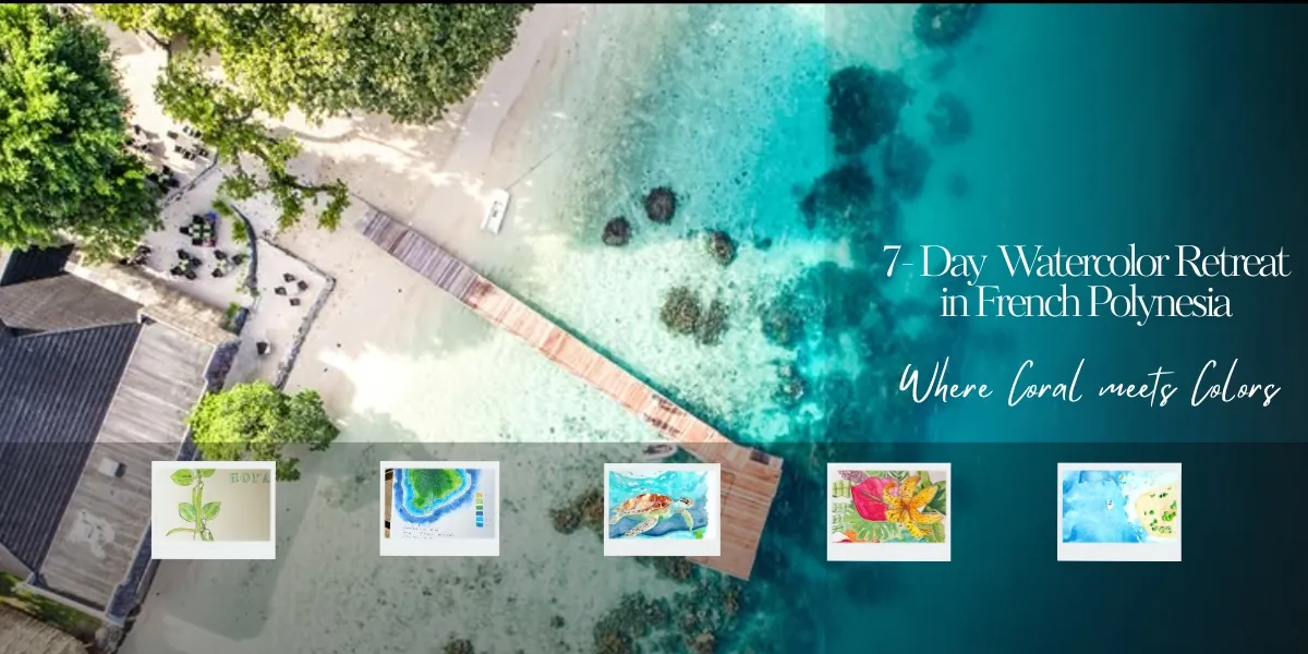 Where Coral meets Colors - Watercolor Art Retreat - DO