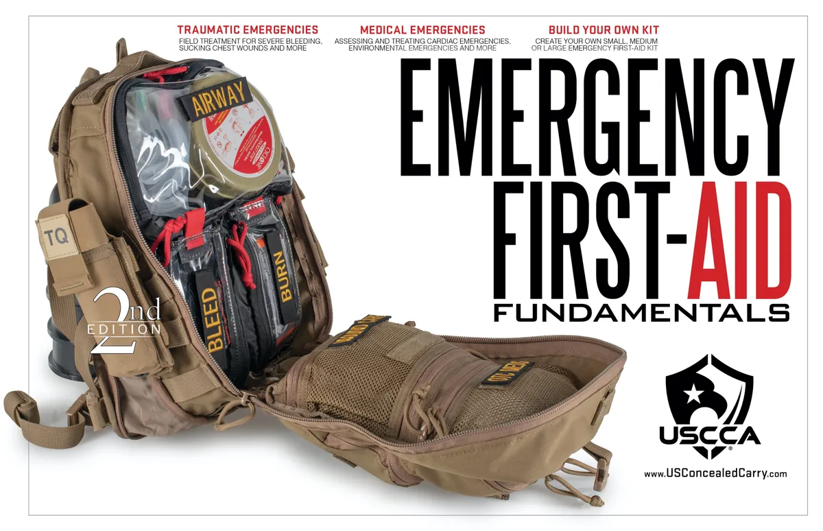 USCCA - Emergency First-Aid Fundamentals - (American Red Cross First-Aid, CPR, AED 2 Year Certification Included)
