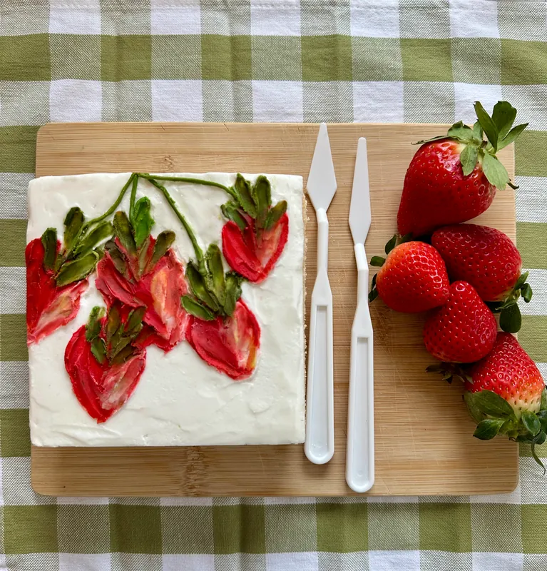Cake as Canvas: Strawberry Fields