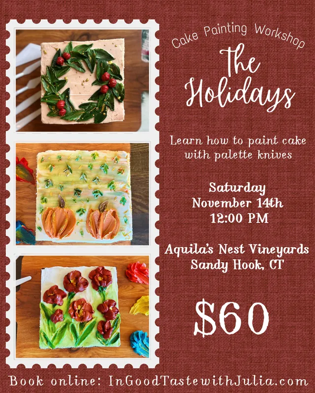 Cake & Sip: Cake Painting, The Holidays