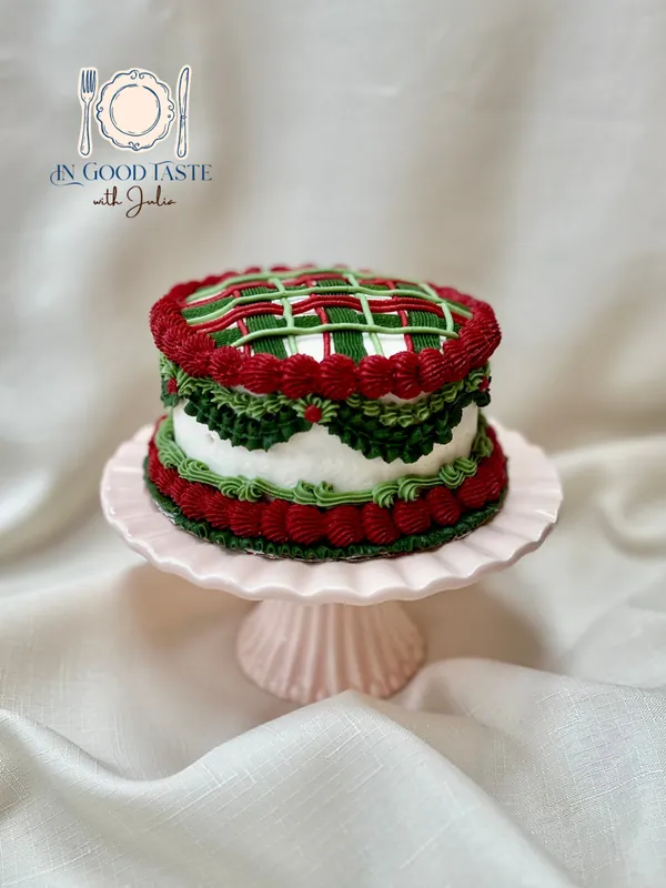 Christmas Vintage Cake Decorating