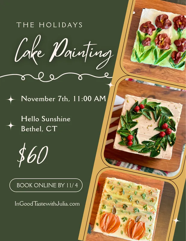The Holidays Cake Painting