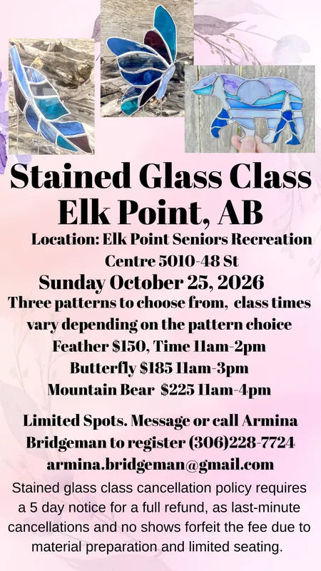 Elk Point, Alberta Stained Glass Class