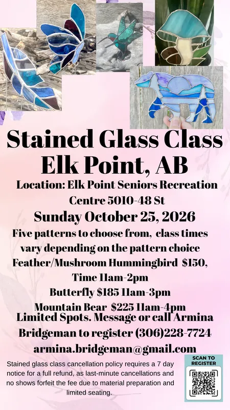 Elk Point, Alberta Stained Glass Class