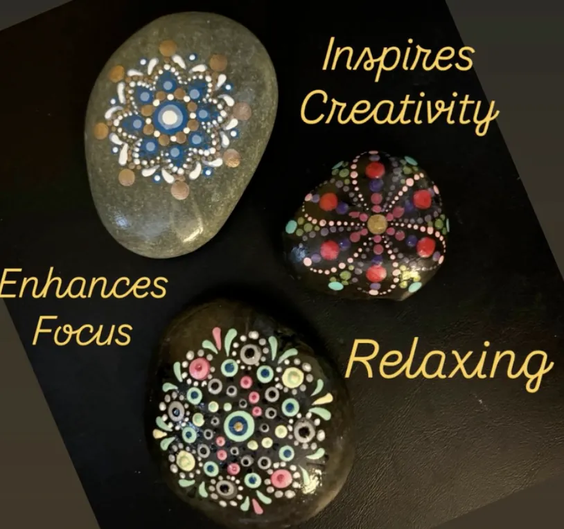 Mandala Stone Dot Painting
