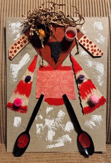 Upcycled Halloween Sculptures
