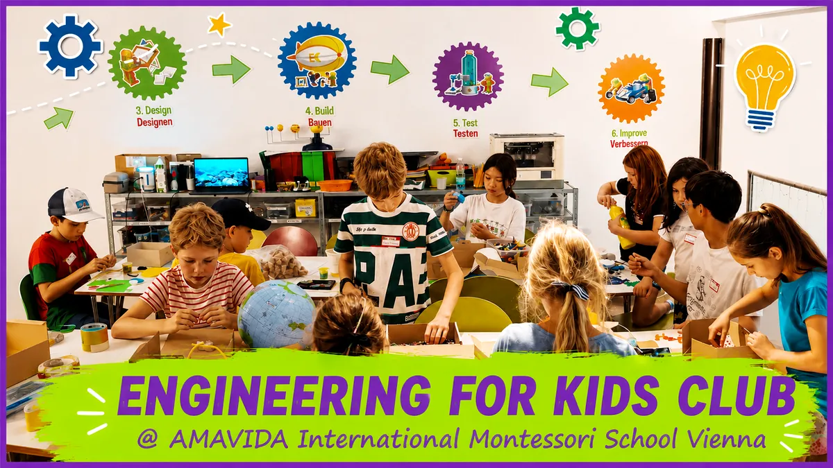 Engineering Club @ AMAVIDA International Montessori School Vienna: 14 sessions