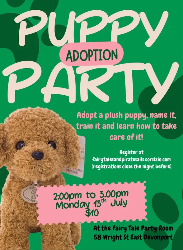 Plush Puppy Adoption Party