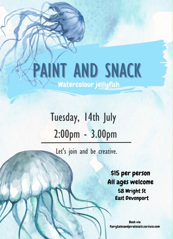 Paint & Snack - Watercolour Jellyfish