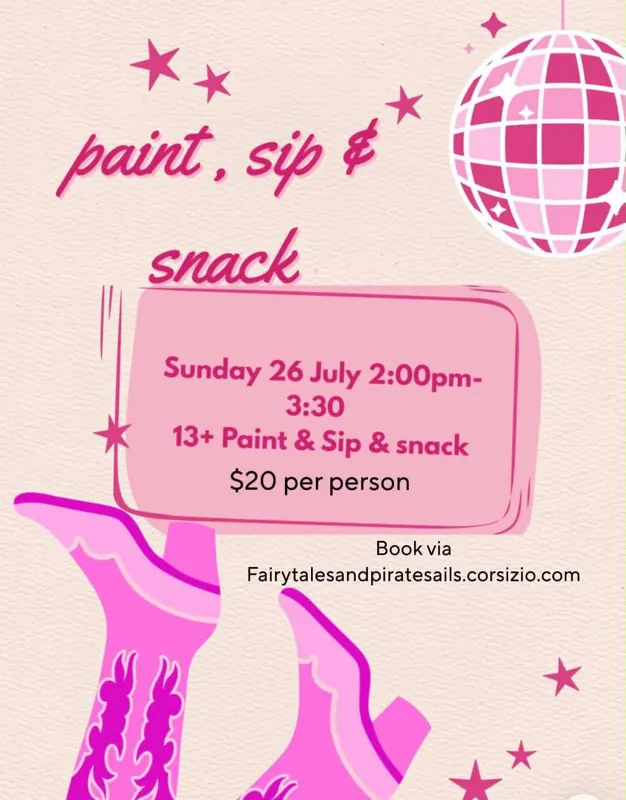 Paint, Sip & Snack for 13yo+