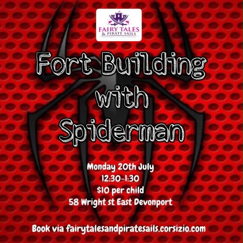 Fort Building with Spiderman