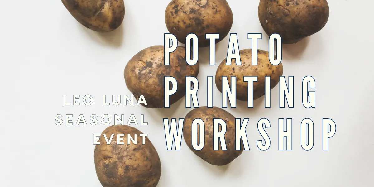 Potato Printing Holiday Wrapping Paper Workshop (Family)