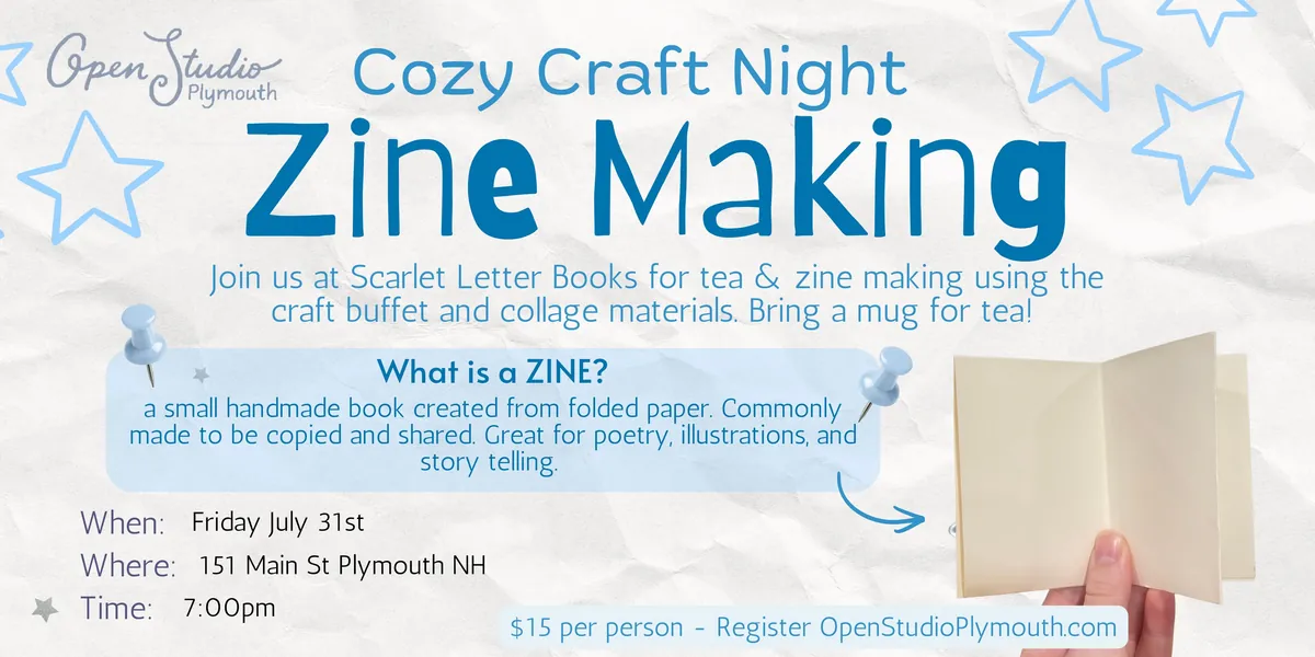 Cozy Craft Night: Zine Making