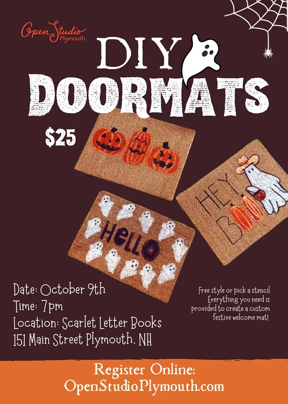 Spooky Craft Night: DIY Doormats!