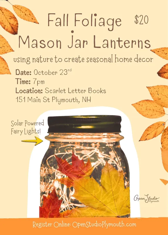 Fall Foliage Mason Jar Fairy Lanterns