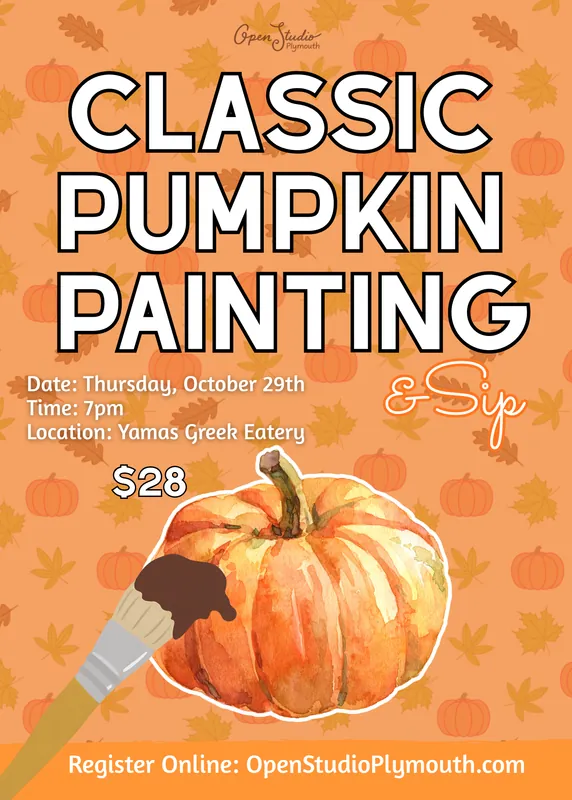 Paint-A-Pumpkin & Sip Craft Night