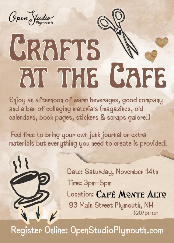 Crafts at the Cafe: Collage & Junk Journaling