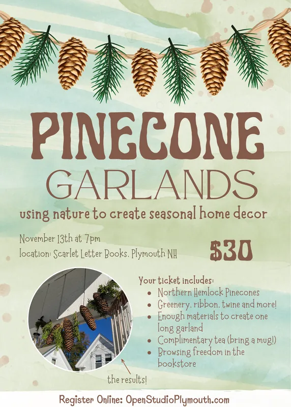 Pinecones & Greenery Garland Making